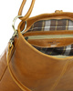 Klasyczna torba skórzana na ramię premium leather - MARCO MAZZINI brąz camel