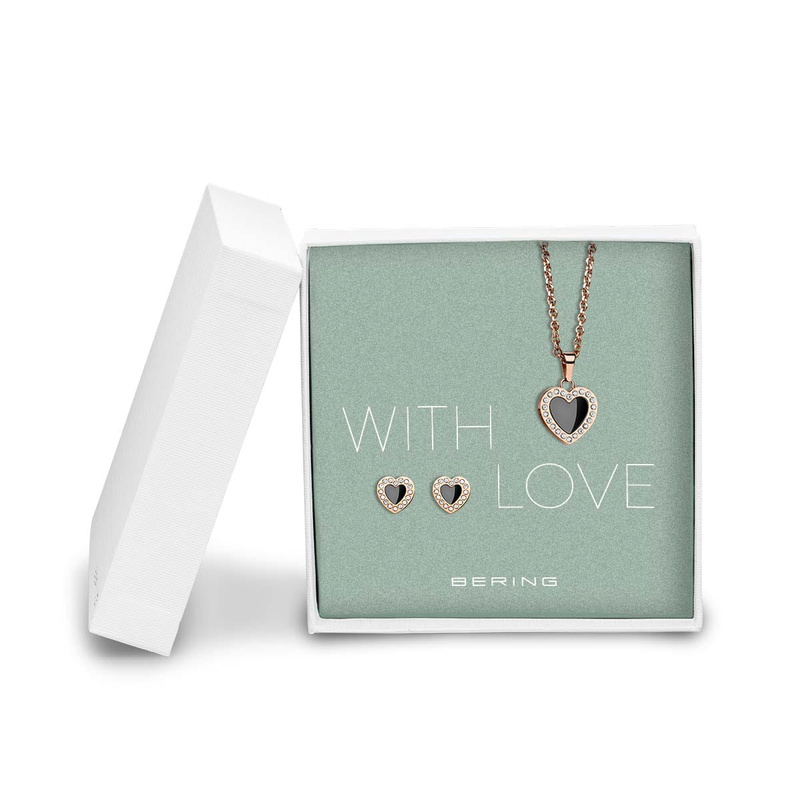 Biżuteria BERING 428-712-BLACK. Zestaw biżuterii, Kolor różowy. Kobieta.