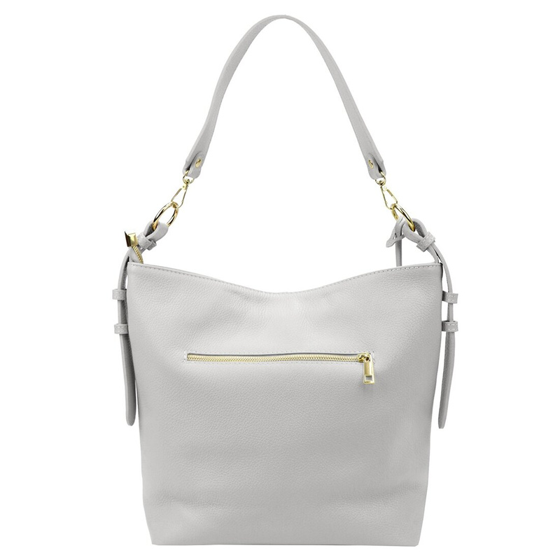 Gregorio pojemna damska torebka na ramię skóra naturalna shopperbag