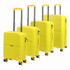 Jony zestaw podróżny 4 walizek na kółkach z kosmetyczką materiał ABS