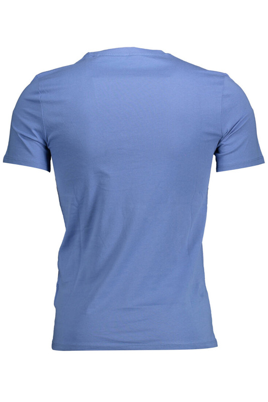 T-SHIRT MĘSKI Z KRÓTKIM RĘKAWEM GUESS JEANS NIEBIESKI