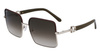 Okulary FERRAGAMO SF302SL-704. Okulary przeciwsłoneczne, Kolor złoty. Kobieta.
