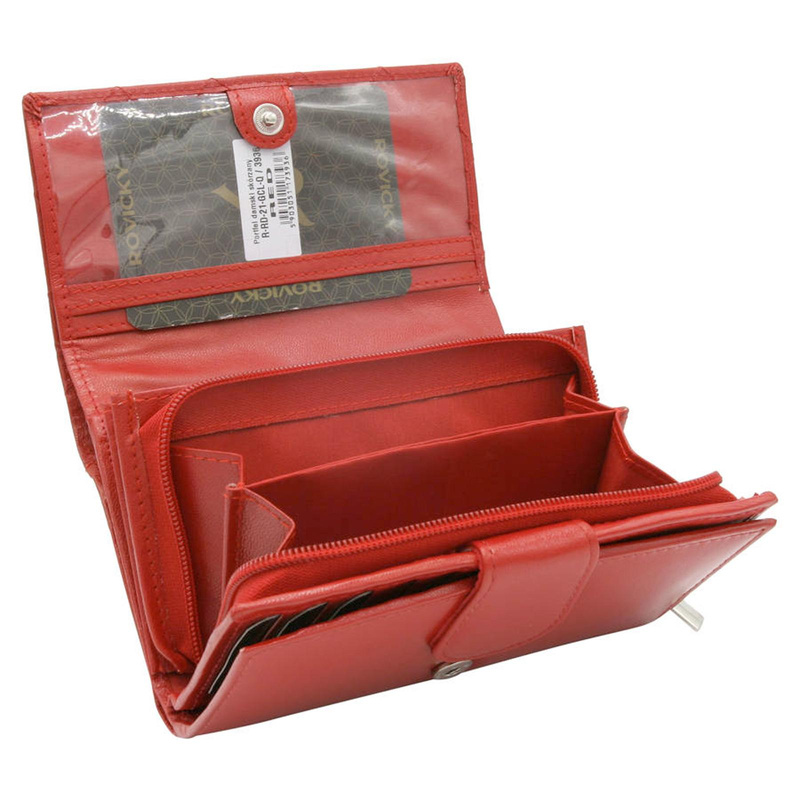 Skórzany damski portfel Rovicky R-RD-21-GCL-Q