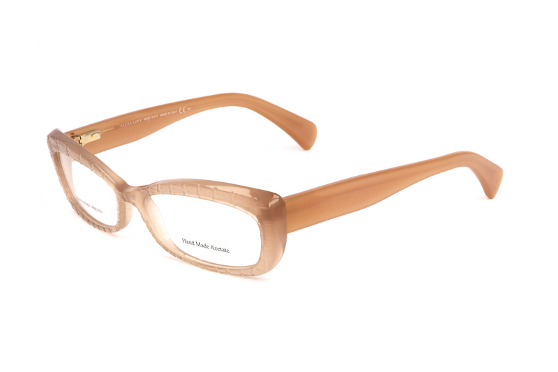 Okulary ALEXANDER MCQUEEN AMQ4203K6Z. Okulary, Kolor brązowy beżowy. Kobieta.