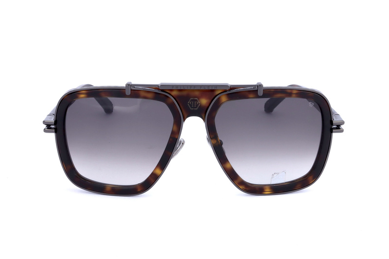 Okulary PHILIPP PLEIN SPP109M-0722. Okulary przeciwsłoneczne, Kolor brązowy. Mężczyzna.