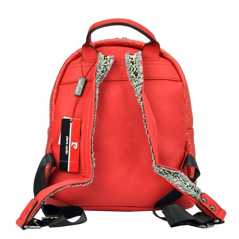 Pierre Cardin damski plecak miejski z kieszeniami skóra ekologiczna