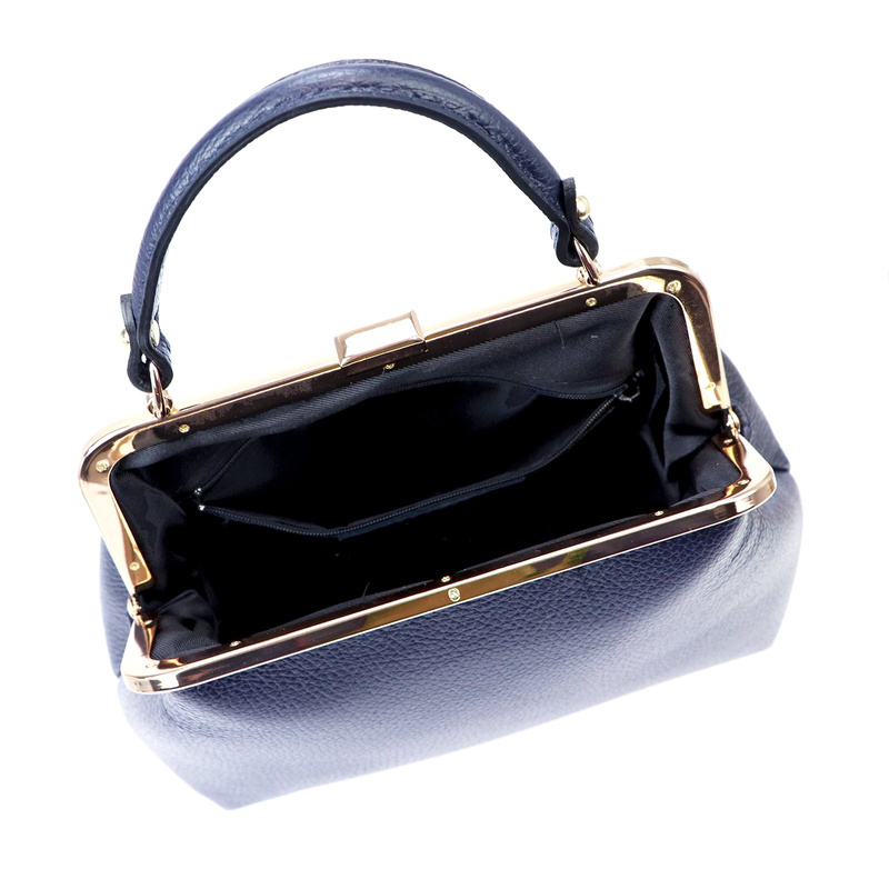 Elegancka Zgrabna damska skórzana torebka do ręki na bigiel od Luka