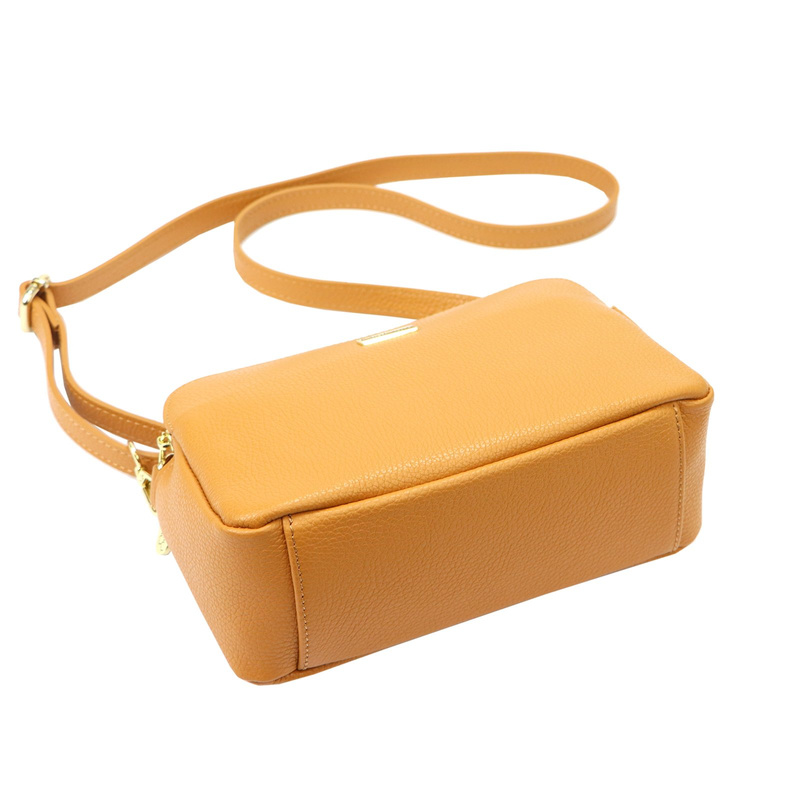 MiaMore Listonoszka Damska Skóra Naturalna Torebka Na Ramię 3 Komory