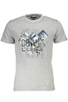 CAVALLI CLASS T-SHIRT Z KRÓTKIM RĘKAWEM MĘSKI SZARY