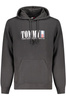 TOMMY HILFIGER M�SKA CZARNA BLUZA Z ROZPI�CIEM