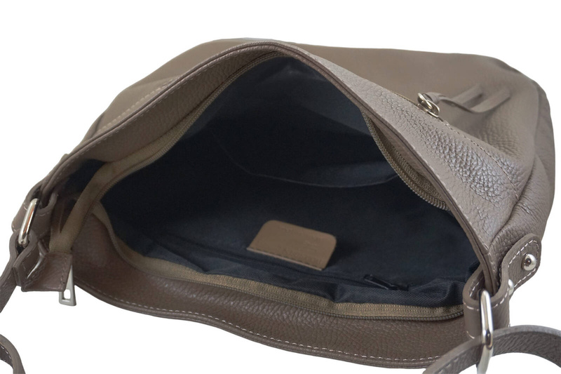 Torebka codzienna skórzana damska - Brązowa jasna