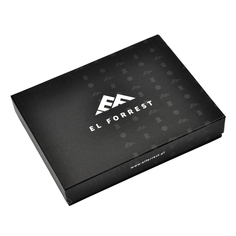 EL FORREST Portfel Damski Skórzany RFID Średni Portmonetka na Zatrzask