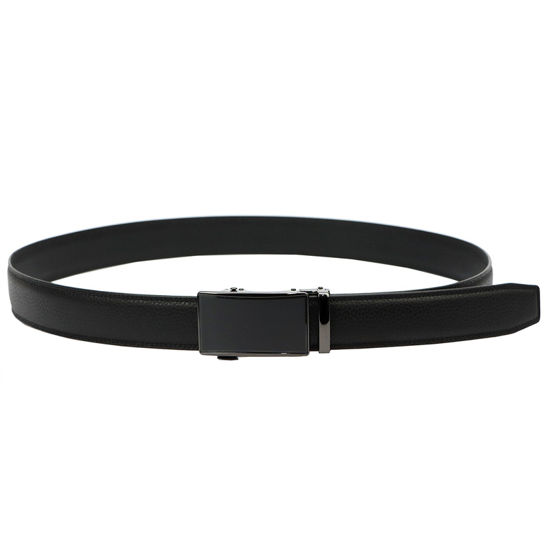 Nordee męski pasek do spodni stylowy z zaciskową klamrą skóra naturalna