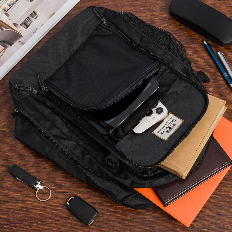 Plecak torba mały bagaż pojemny do samolotu kabinówka lotnicza Beltimore czarny TOK-D