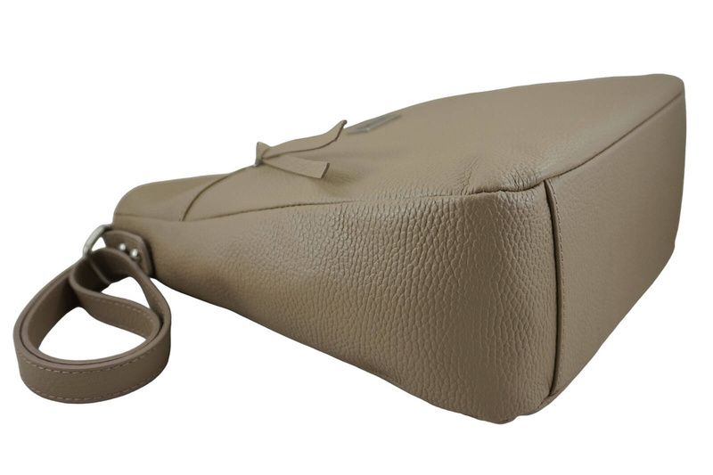 Torebka codzienna skórzana damska - Brązowa jasna