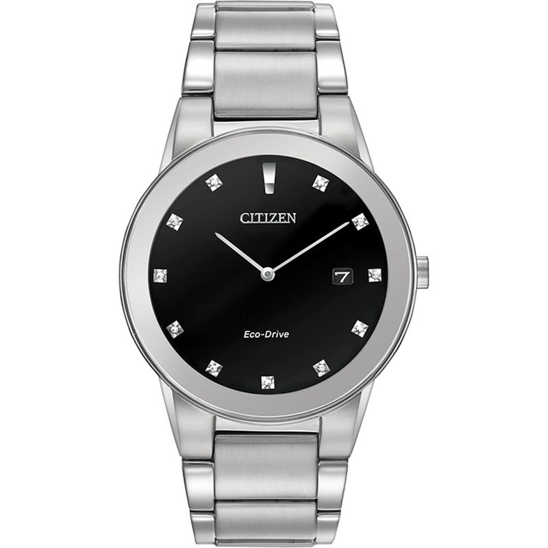 Zegarek CITIZEN AU1060-51G. Słoneczny, Kolor czarny. Mężczyzna.