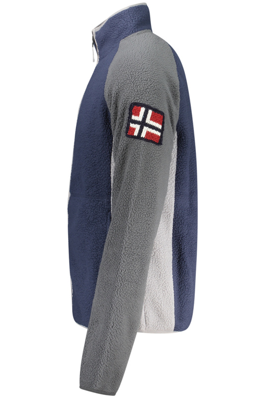Norway 1963 MĘSKA NIEBIESKA BLUZA Z ROZPINANYM NA ZAMEK