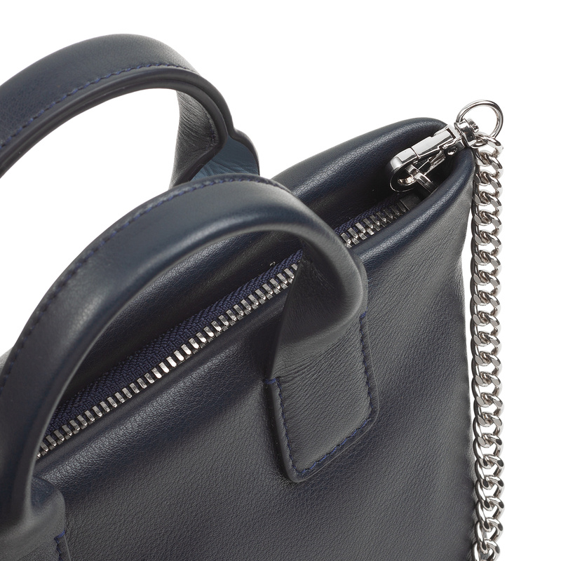 DUDU Mini torebka do ręki damska z łańcuszkiem listonoszka skóra naturalna