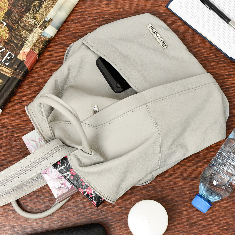 Plecak Damski Skórzany Trójkąt Pojemny Beltimore Q60