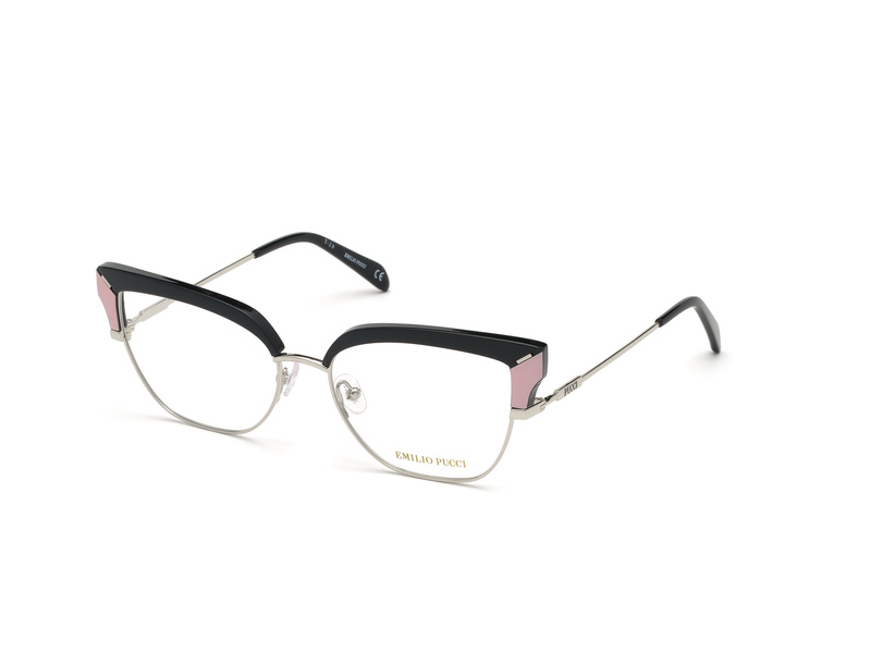 Okulary EMILIO PUCCI EP5147-55005. Okulary, Kolor czarny. Kobieta.
