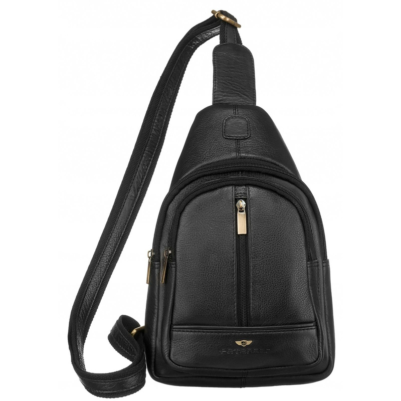 Saszetka męska z naturalnej skóry Peterson PTN 2981-NDM