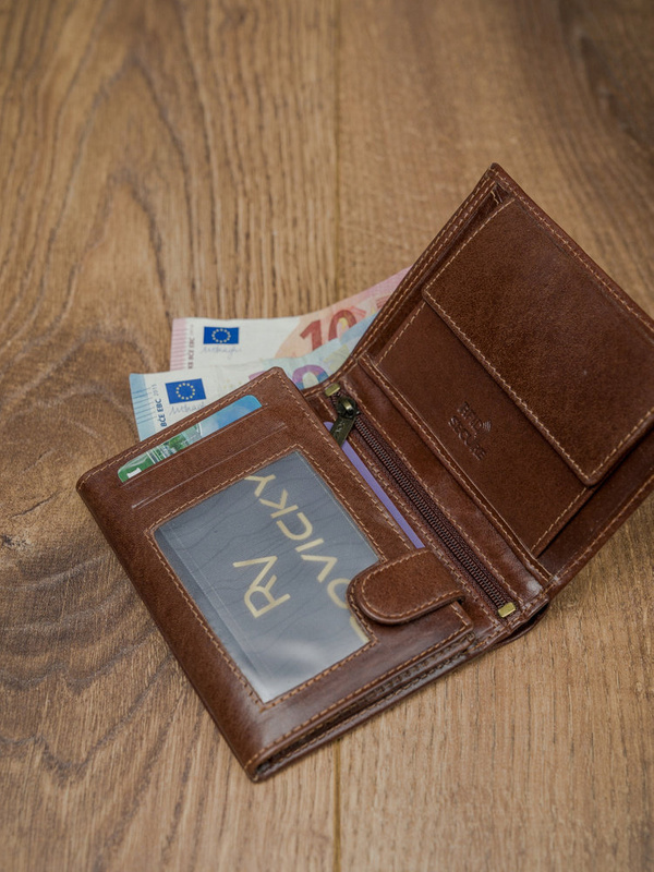 Rovicky portfel męski skóra naturalna rozbudowany pionowy duży