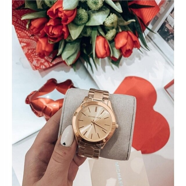 ZEGAREK DAMSKI Michael Kors Slim Runway MK3494 + BOX