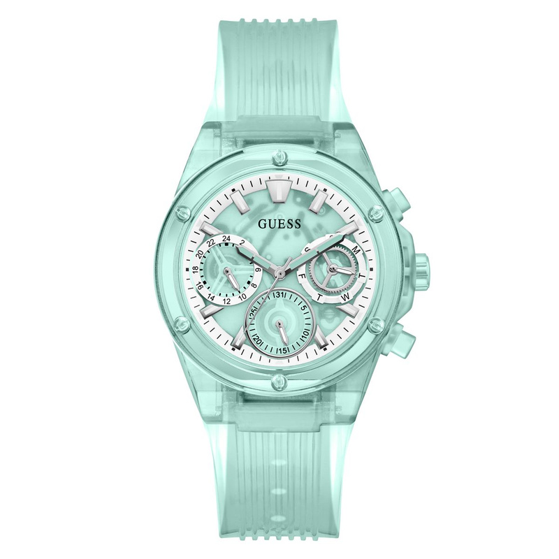 Zegarek GUESS GW0438L1. Kwarcowy, Kolor zielony. Kobieta.