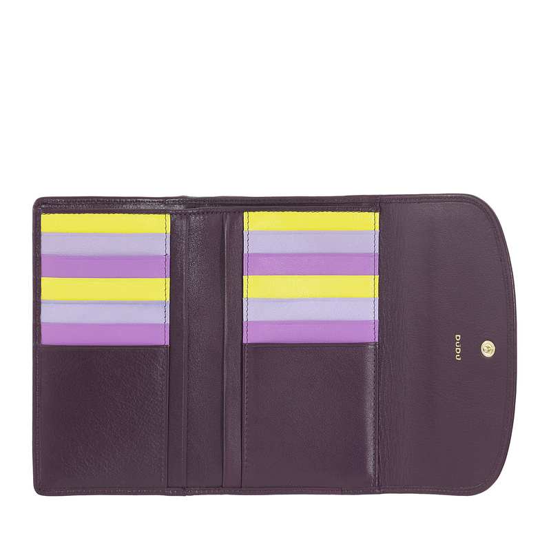 DuDu Damski portfel skóra naturalna portmonetka klasyczna podłużna