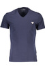 T-SHIRT MĘSKI Z KRÓTKIM RĘKAWEM GUESS JEANS NIEBIESKI