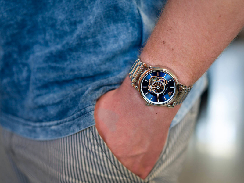 Zegarek męski EMPORIO ARMANI SKELETON AUTOMATIC AR60042 (zi055c)