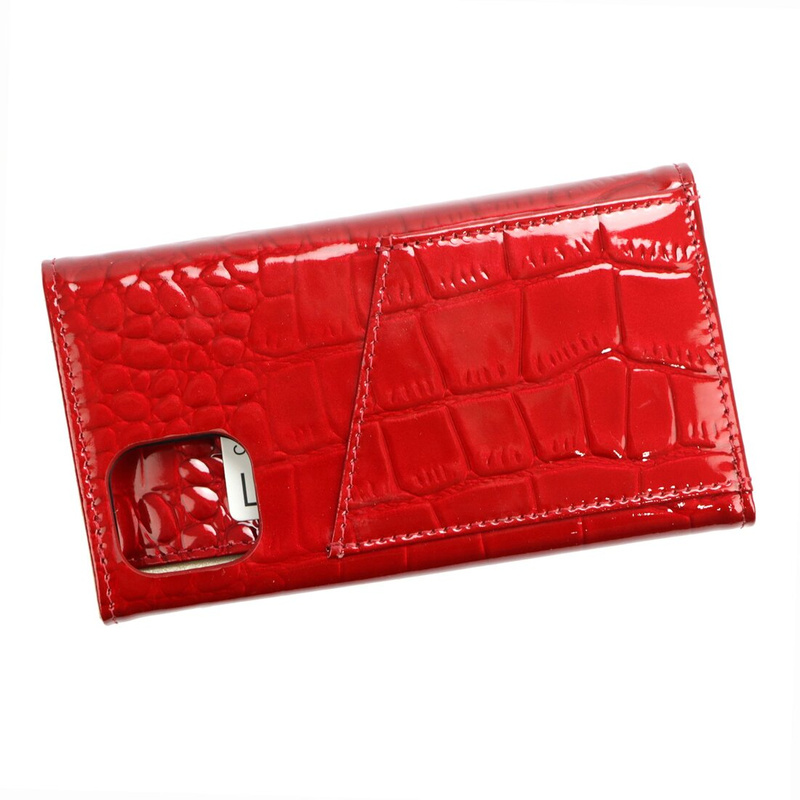 MiaMore etui na telefon z klapką skóra naturalna lakierowana IPHONE 13