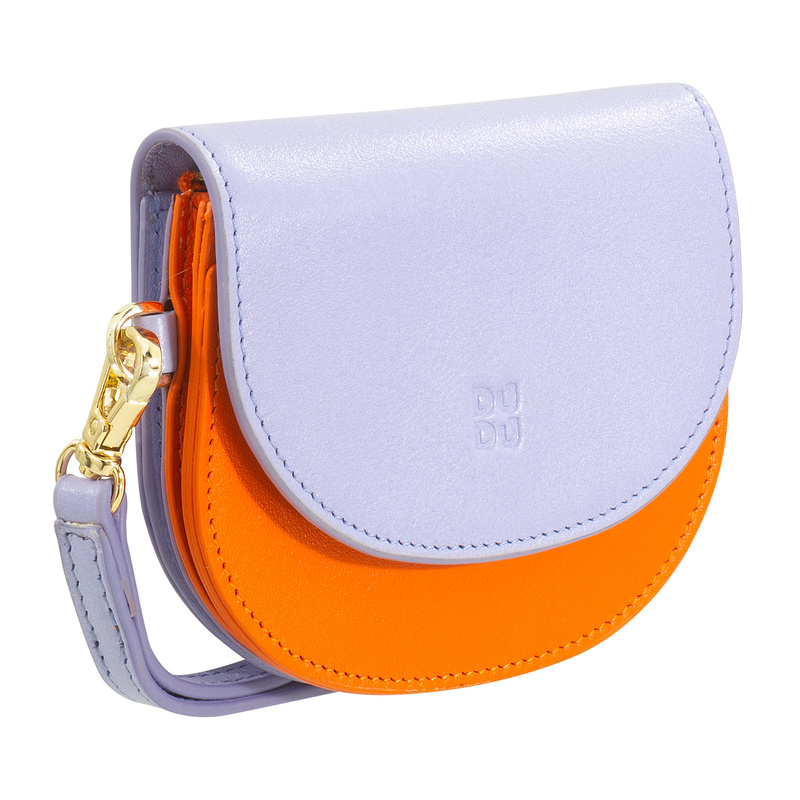 DUDU Damska portmonetka skóra naturalna mały portfel kompaktowy