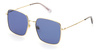 Okulary LEVI'S LV1007S2F7KU. Okulary przeciwsłoneczne, Kolor szary złoty. Kobieta.