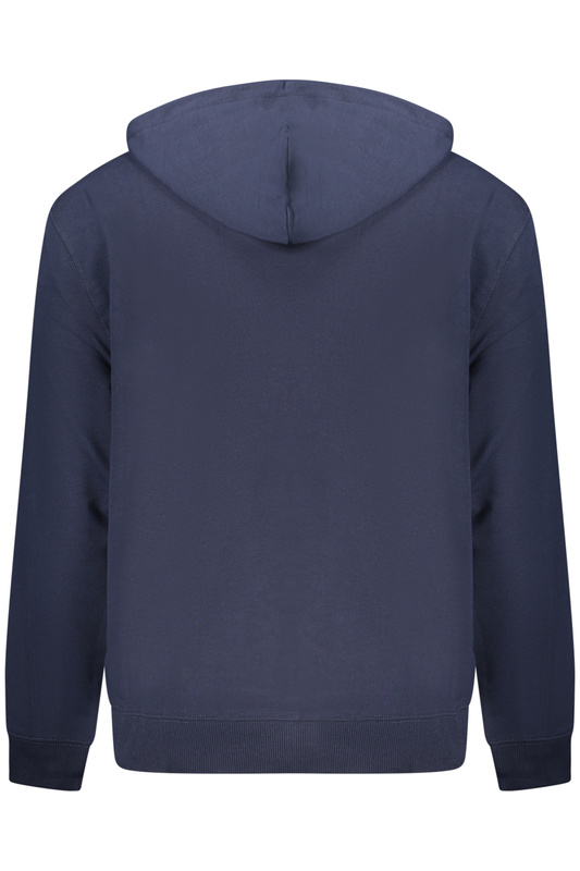 M�SKA BLUZA Z ROZPINANYM NA ZAMEK CALVIN KLEIN W KOLORZE NIEBIESKIM