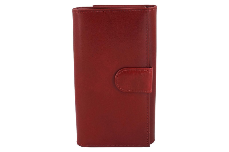 Damski portfel skórzany - Barberini's - Czerwony
