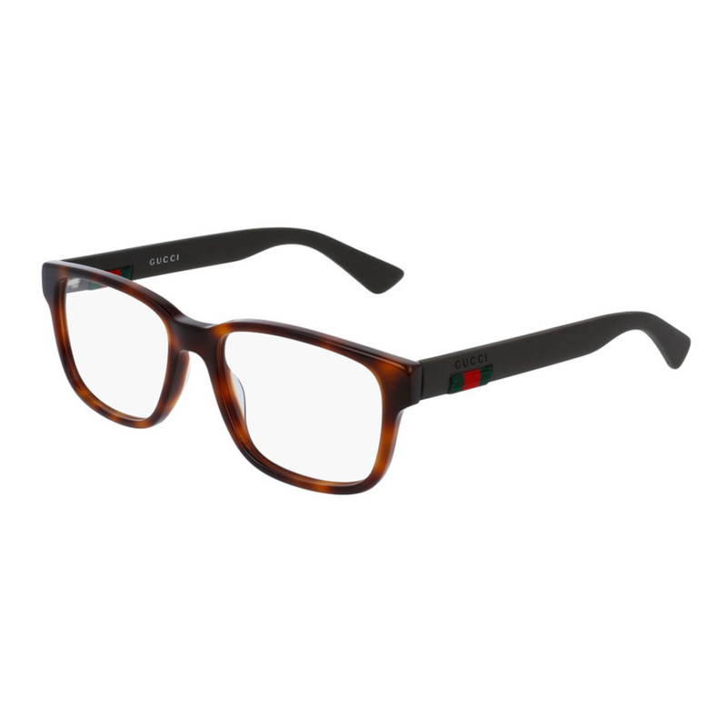 Okulary GUCCI GG0011O-006. Okulary, Kolor brązowy. Mężczyzna.