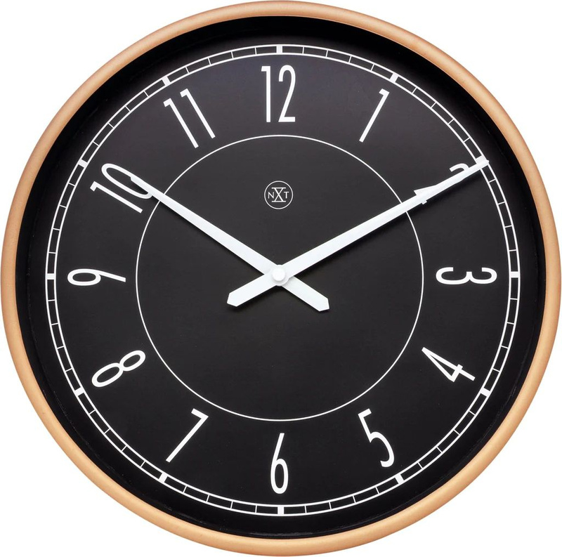 Zegarek NEXTIME 7331. WALL WATCH, Kolor czarny. Unisex.
