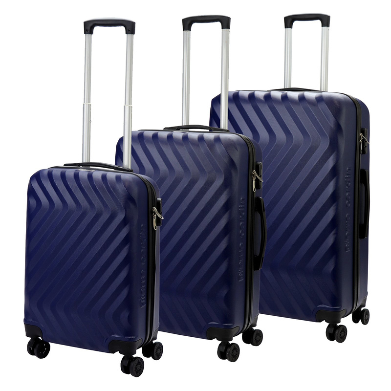 Pierre Cardin zestaw podróżny trzech walizek twarde ABS na kółkach