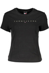 DAMSKI T-SHIRT Z KRÓTKIM RĘKAWEM TOMMY HILFIGER CZARNY