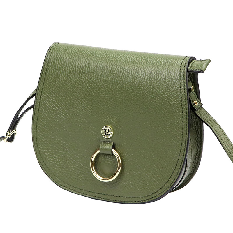 Gregorio skórzana damska listonoszka torebka zamykana klapą na magnes