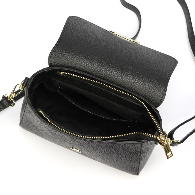 Luka damska listonoszka skóra naturalna torebka przez ramię z klapą