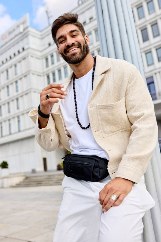 Trwała saszetka męska wykonana z poliestru Peterson RN-01