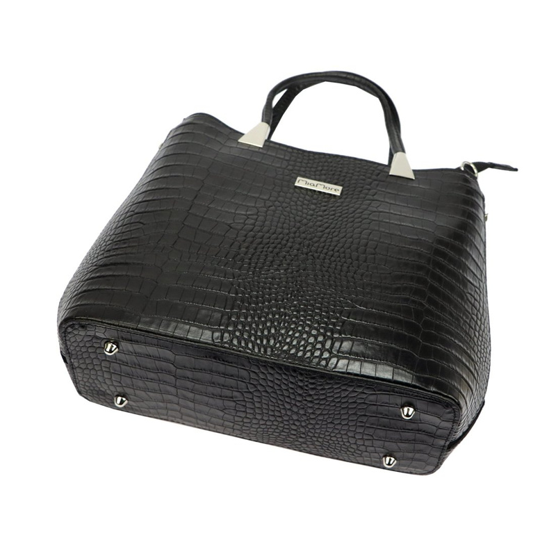 Damska torebka ze skóry naturalnej MiaMore 01-032 CROCO