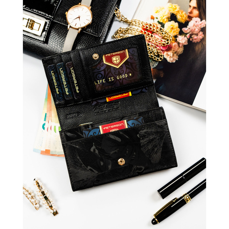 Skórzany damski portfel Peterson PTN PS112-MLF