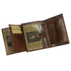 Charro Męski duży portfel skóra naturalna rozbudowany pionowy składany