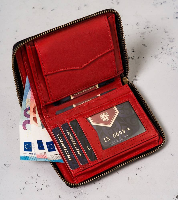 Skórzany męski portfel Peterson PTN 340.02