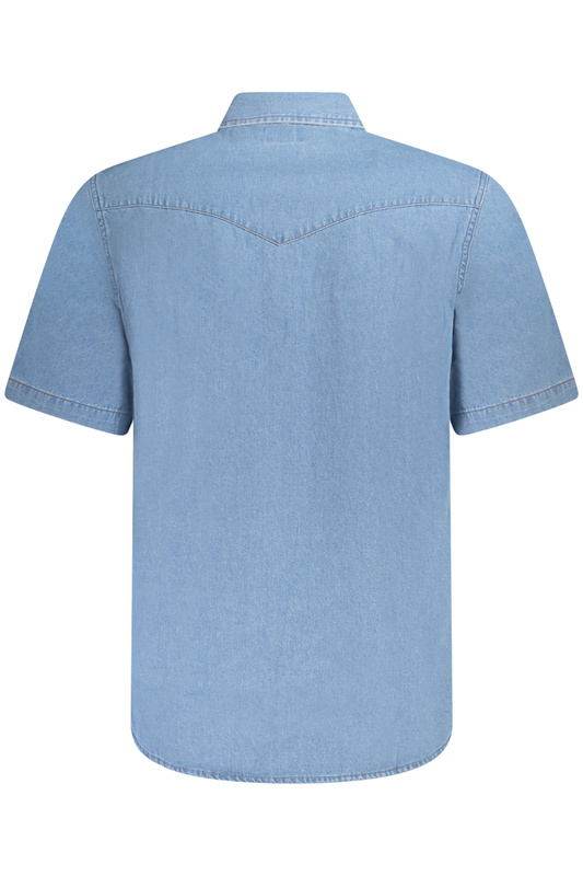 KOSZULA Z KR�TKIM R�KAWEM WRANGLER M�SKA NIEBIESKA