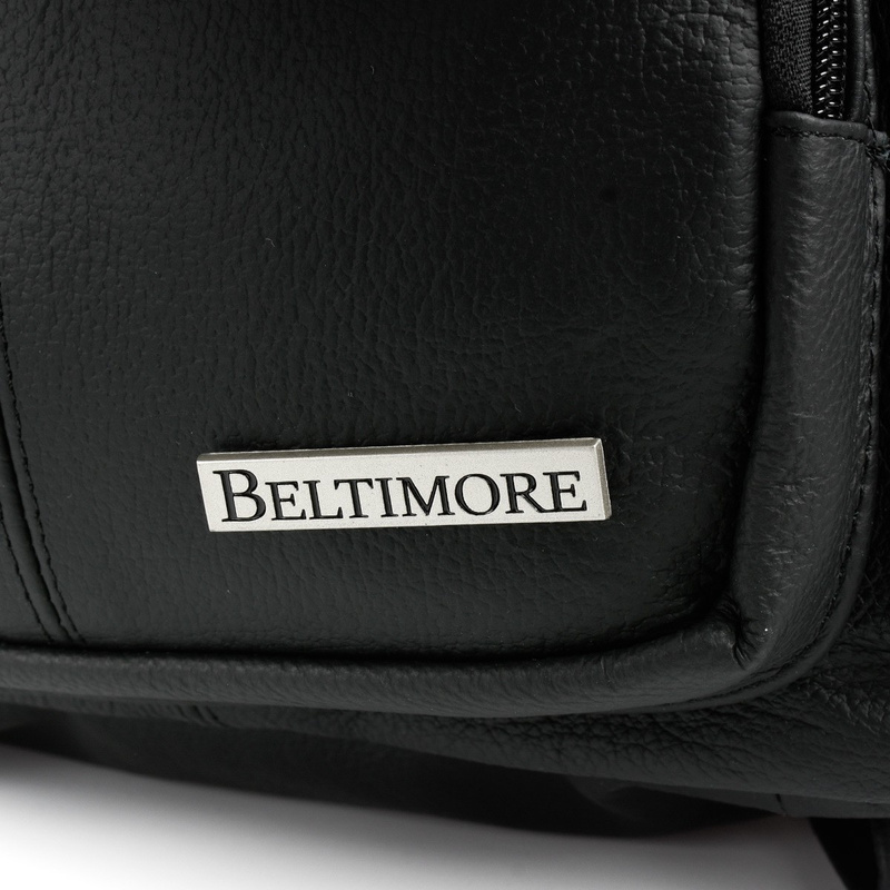Czarny SKÓRZANY damski PLECAK polska produkcja Beltimore R33