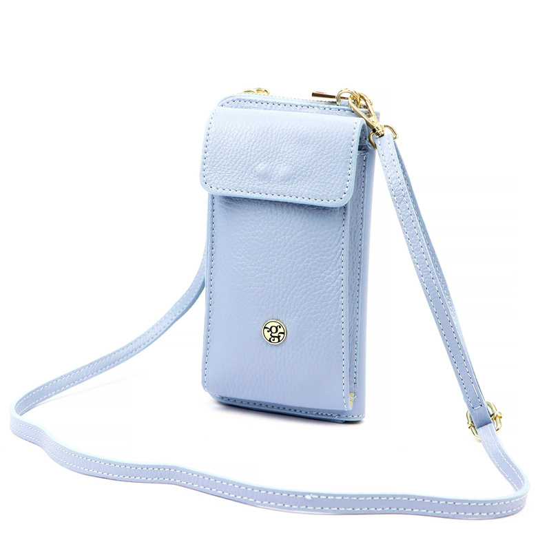 Gregorio etui na telefon z paskiem na ramię portfel torebka skóra naturalna